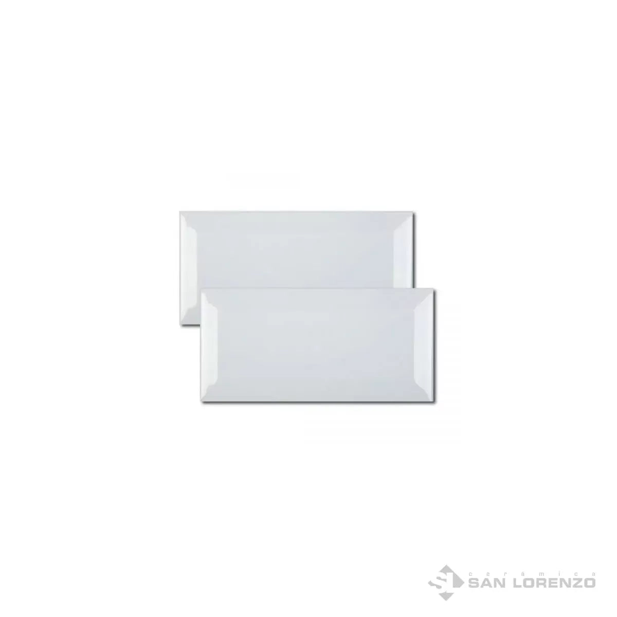 Azulejo San Lorenzo Subway Bisote Blanco 7,5x15