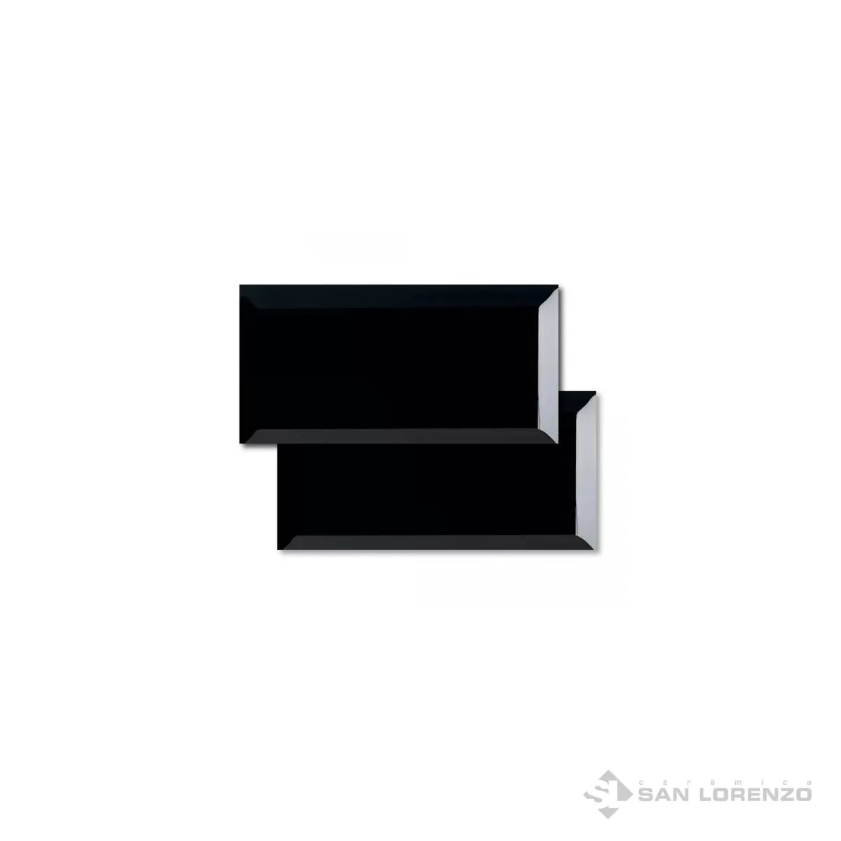 Azulejo San Lorenzo Subway Bisote Negro 7,5x15