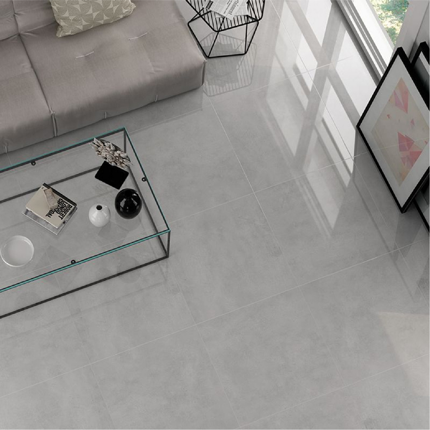 Porcelanato San Lorenzo Desing Modus Art Tiza 60X60 Pulido