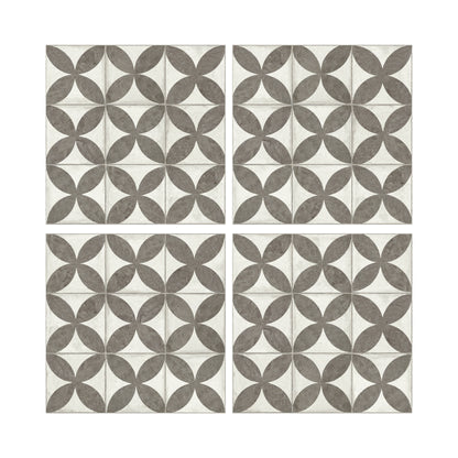 Cerámico Scop Flower Black 45x45