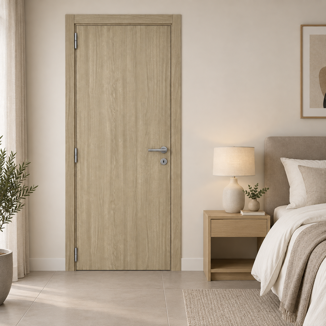 Puerta Gromanti Elite Roble ambientada