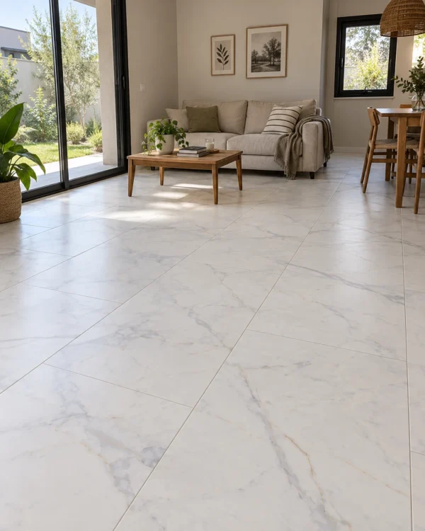 San Lorenzo Design Calacata Perla 60x120 Satinado · Ambiente ilustrativo