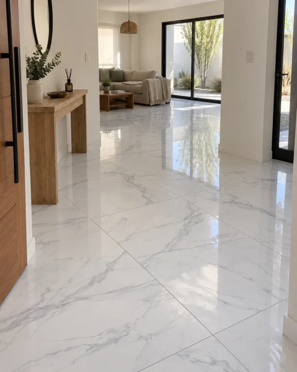 San Lorenzo Design Calacata Bianco 60x120 Pulido · Ambiente ilustrativo