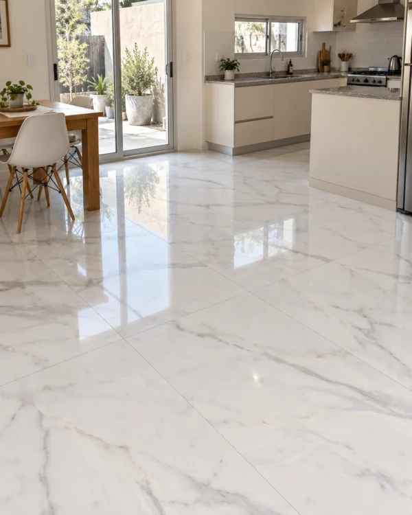 San Lorenzo Design Calacata Perla 60x120 Pulido · Ambiente ilustrativo