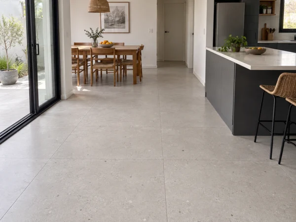 San Lorenzo Design Metrópolis Gray 120x120 Satinado · Ambiente ilustrativo