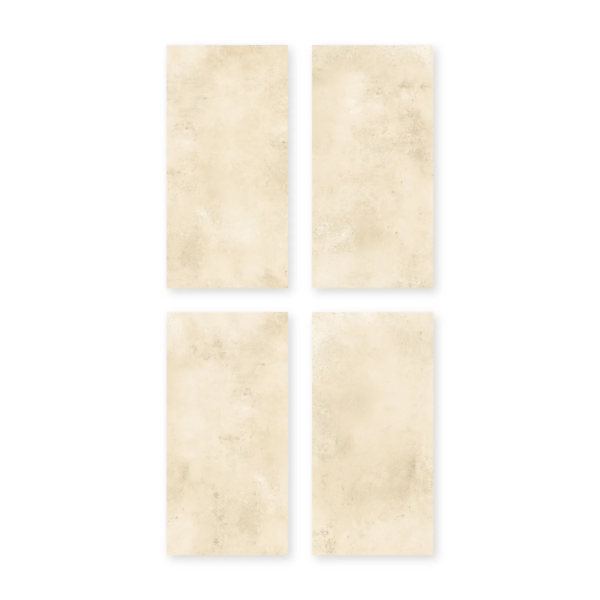 Cuatro placas de San Lorenzo Design Bauhaus Ivory 60x120 Satinado