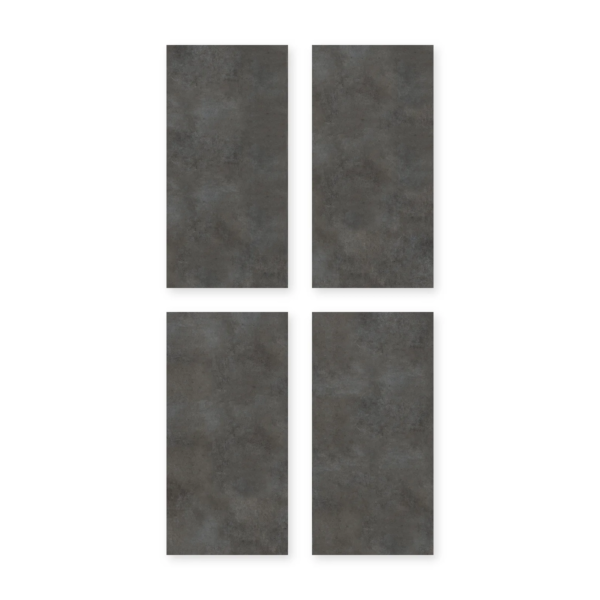 Cuatro placas de San Lorenzo Design Fast Negro 60x120 Satinado