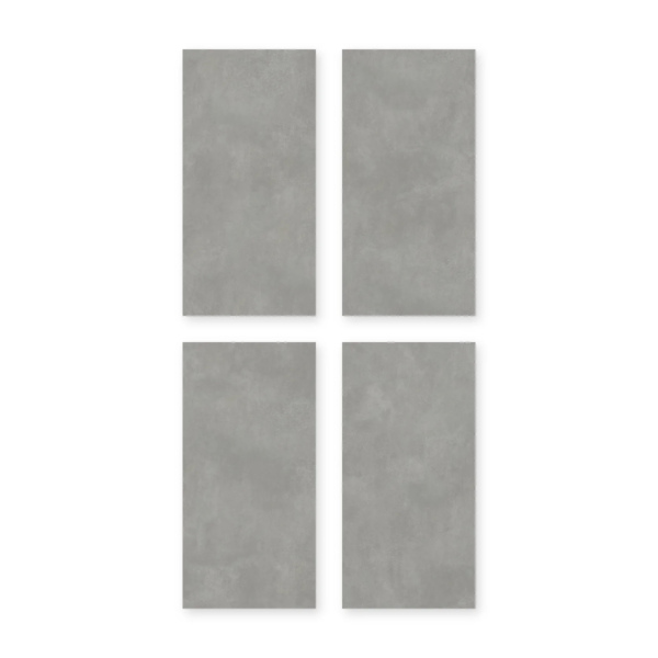 Cuatro placas de San Lorenzo Design Modus Art Gris 60x120 Satinado