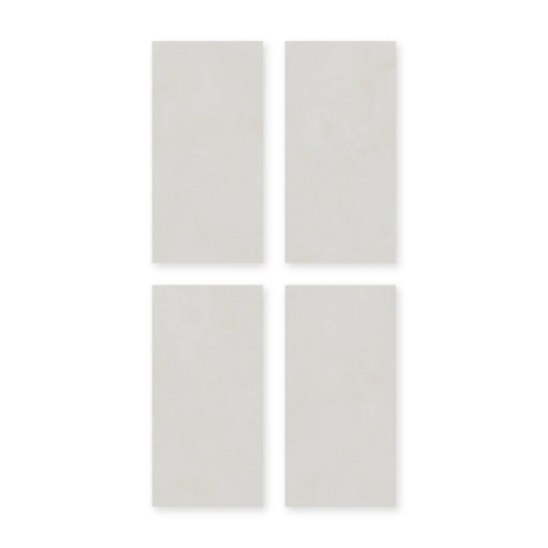 Cuatro placas de San Lorenzo Design Modus Art Tiza 60x120 Satinado