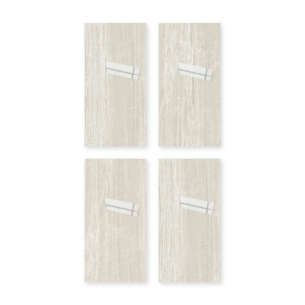 Cuatro placas de San Lorenzo Design Montmartre 80x160 Pulido
