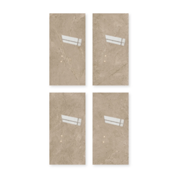 Cuatro placas de San Lorenzo Design Mármol Ponte Vecchio Sabbia 60x120 Pulido