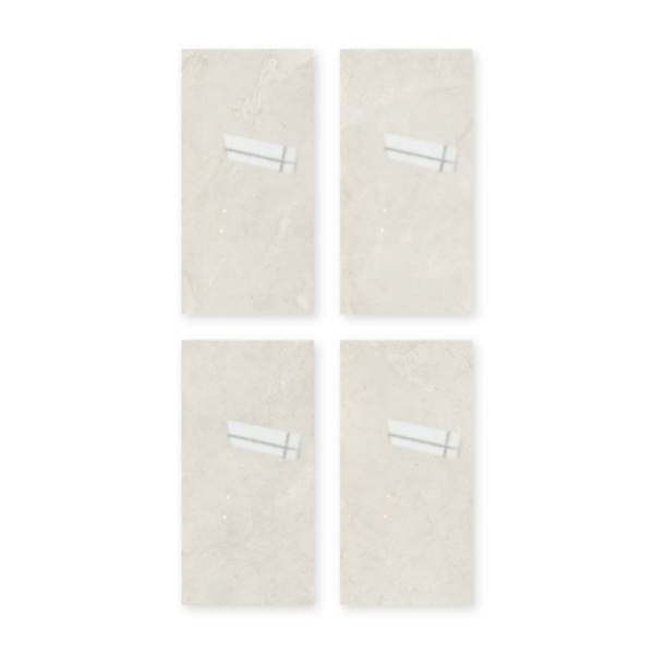 Cuatro placas de San Lorenzo Design Mármol Ponte Vecchio Avorio 60x120 Pulido