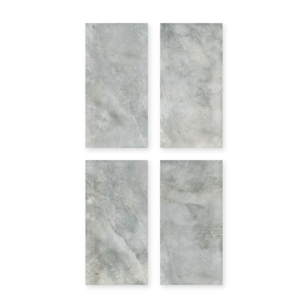 Cuatro placas de San Lorenzo Design Marmol Strazza Gris 60x120 Satinado