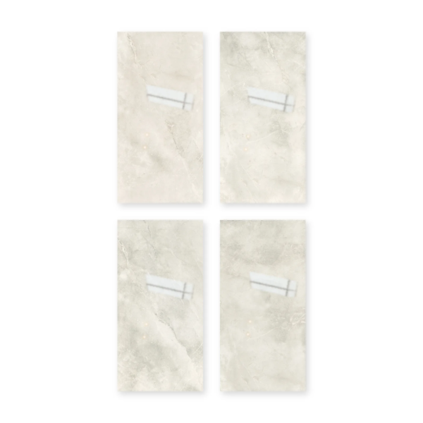 Cuatro placas de San Lorenzo Design Mármol Strazza Natural 60x120 Pulido