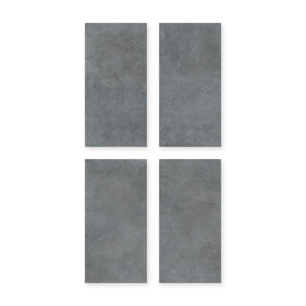 Cuatro placas de San Lorenzo Design Urban Concrete Antracita In 60x120 Satinado