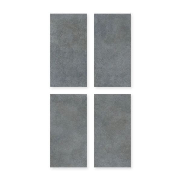 Cuatro placas de San Lorenzo Design Urban Concrete Antracita Duo 60x120 Satinado