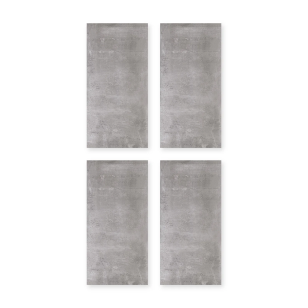 Tendenza Steel 57,5 × 117 Mate · Cuatro placas
