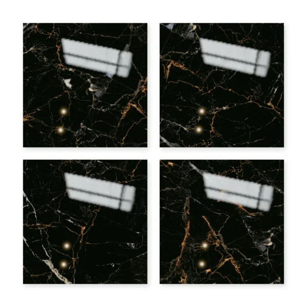 Tendenza Midnight 91,5 × 91,5 Pulido · Cuatro placas