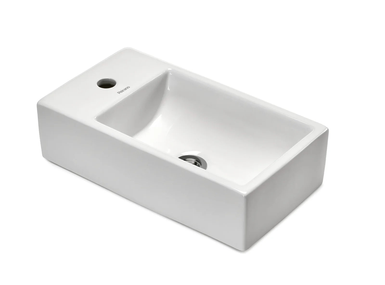 Peirano Bacha de apoyar rectangular · 1 agujero · 465 × 260 × 125