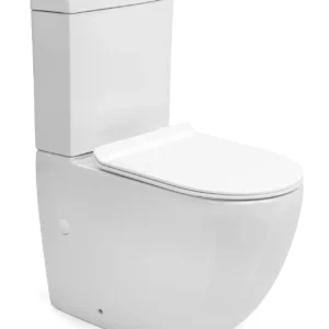 Peirano Inodoro largo Stone blanco con asiento